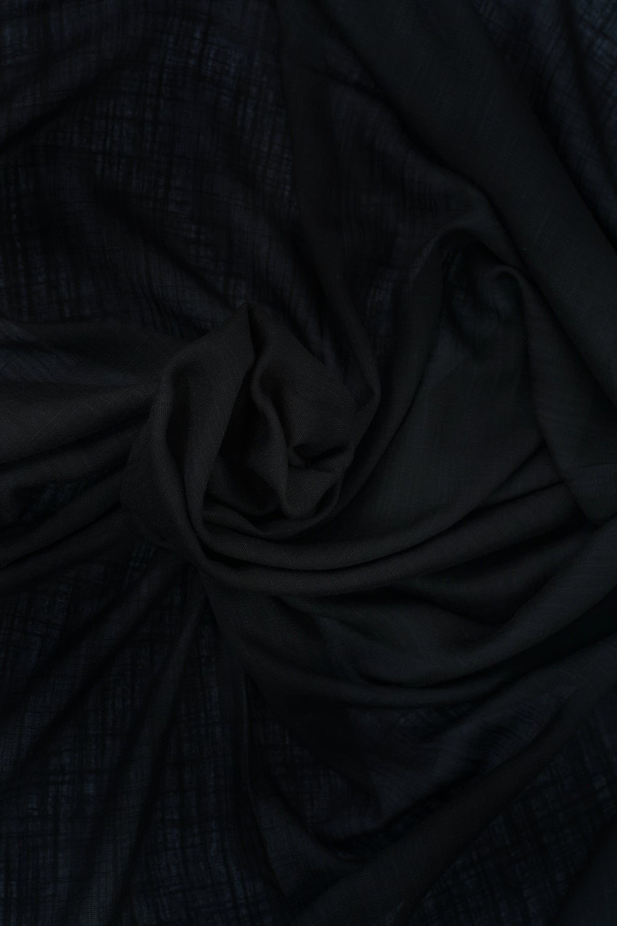 Black Polyester Scarf
