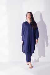 2 Pc Open Shirt with Straight Pants - Janaan Clothing