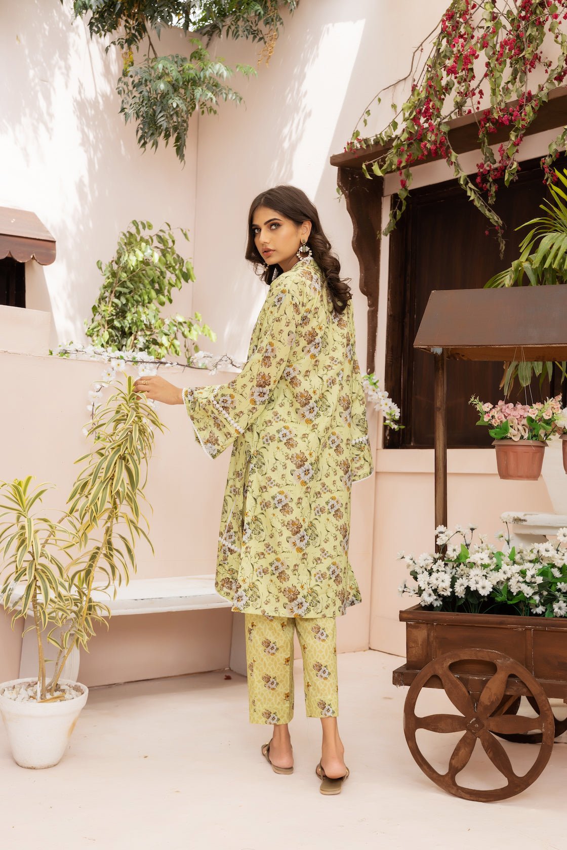 2PC Light Green Lawn Printed Stitched Suit - Janaan Clothing